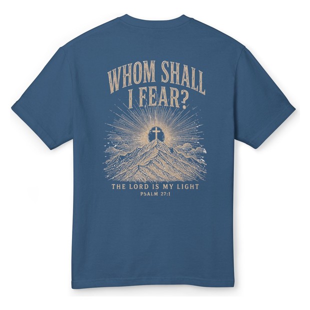 Whom Shall I Fear garment-dyed cotton t-shirt